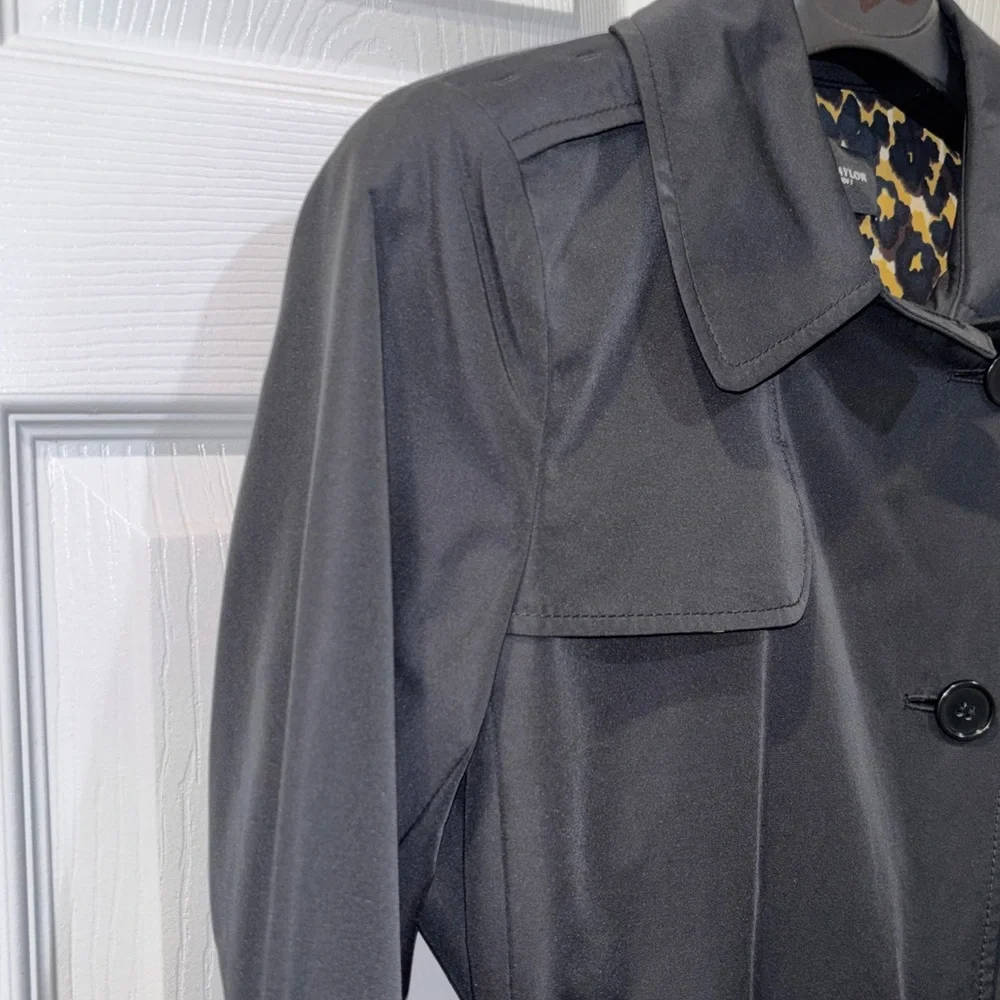 ⭐️ ACCEPTING OFFERS ⭐️ANN TAYLOR Rain Trench JACKET SZ S - Picture 4 of 9